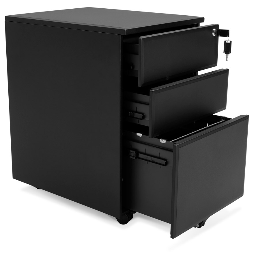 Kokoon Design Black 'DALI' Storage Box With Drawers For Desk