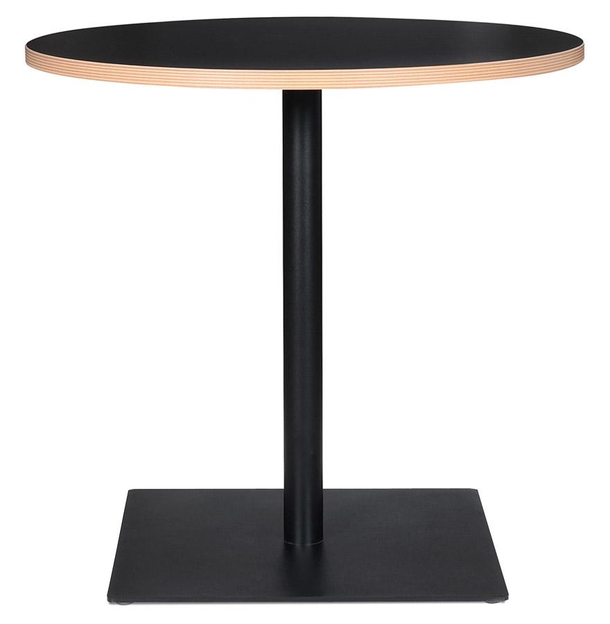 Kokoon Design Black 'FUSION ROUND' Round Table - Ø 80 Cm