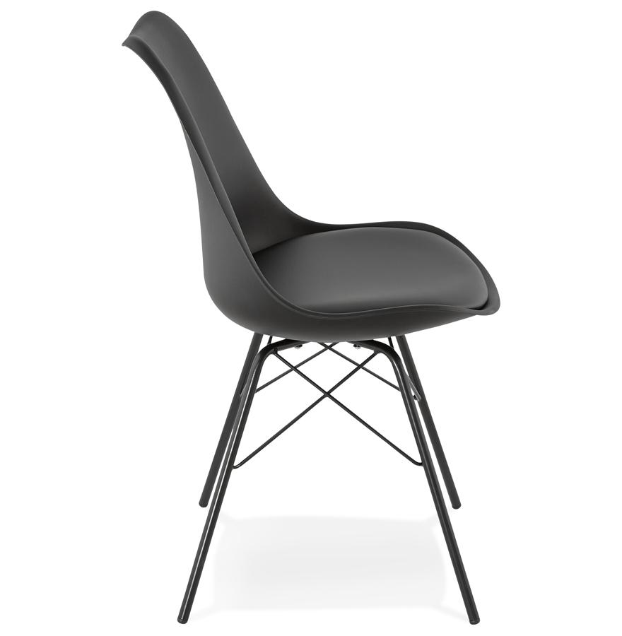 Kokoon Design Black Industrial Style 'BYBLOS' Designer Chair