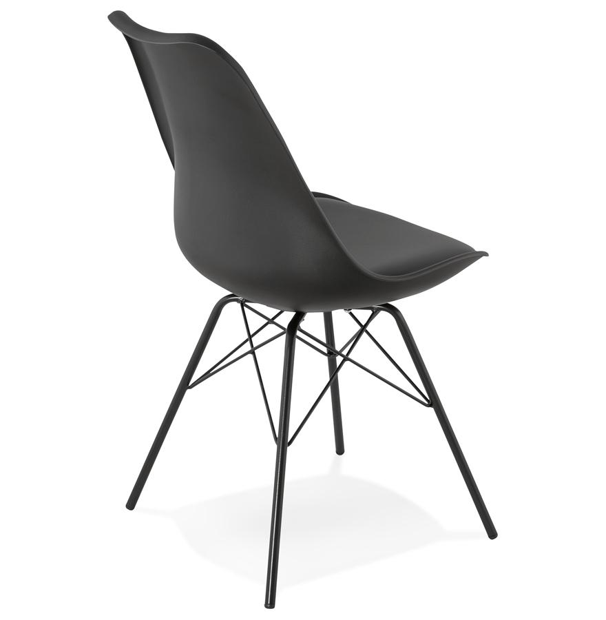 Kokoon Design Black Industrial Style 'BYBLOS' Designer Chair