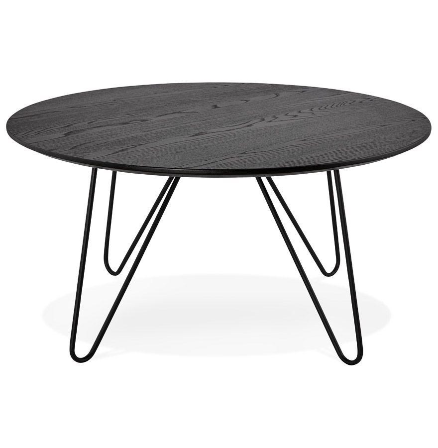 Kokoon Design Black Industrial Style 'PLUTO' Designer Coffee Table
