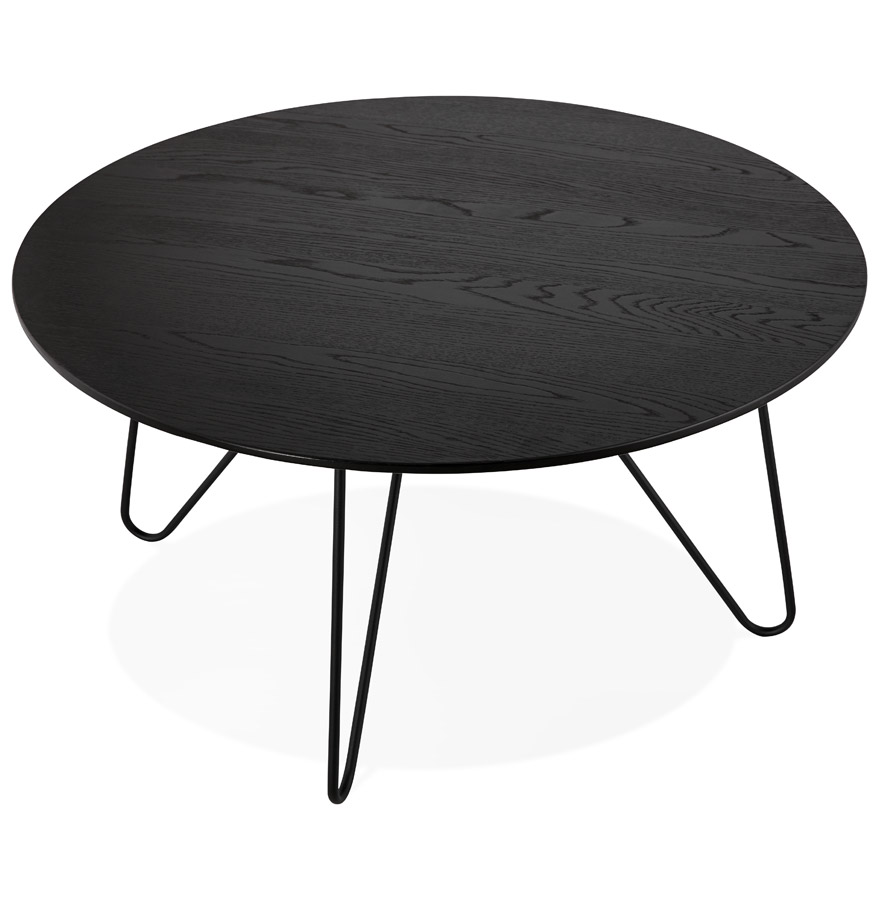 Kokoon Design Black Industrial Style 'PLUTO' Designer Coffee Table