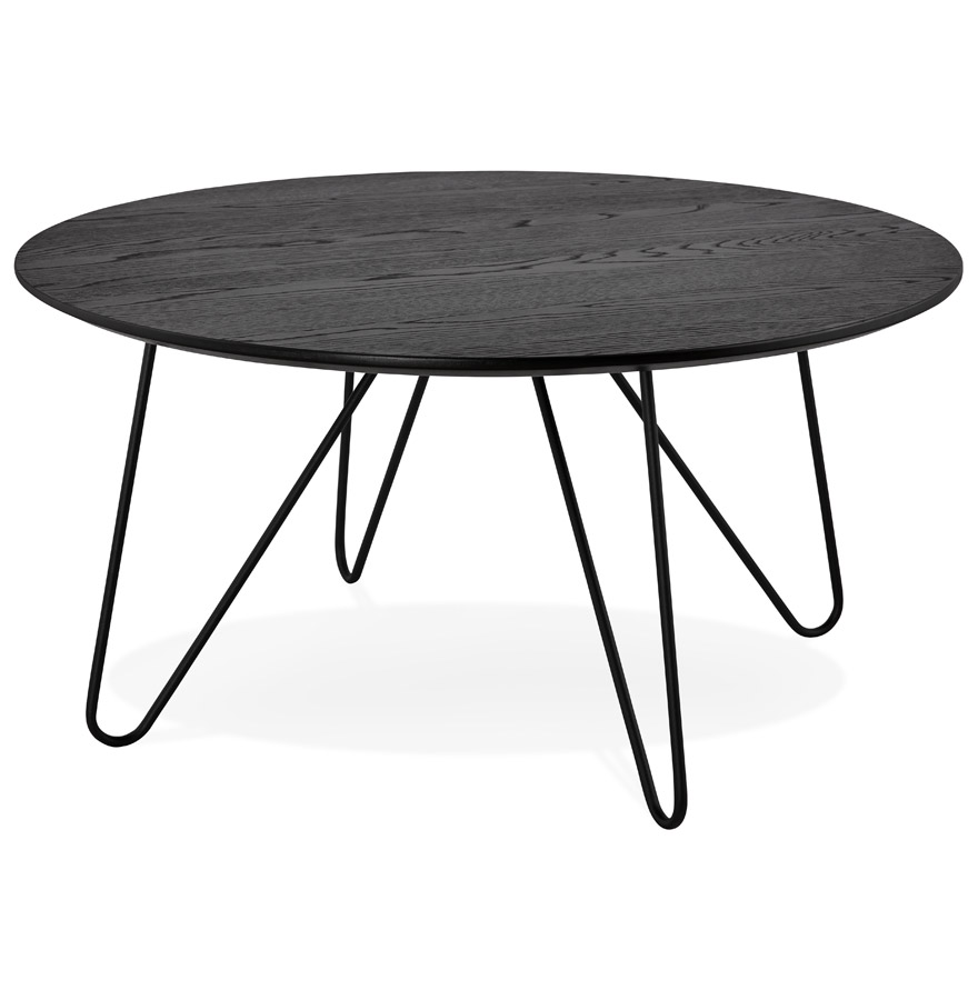 kokoon design Black industrial style 'PLUTO' designer coffee table