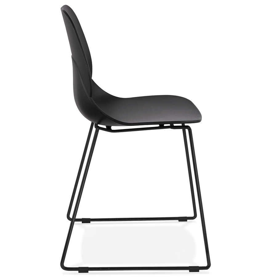 Kokoon Design Black 'NUMERIK' Designer Chair With Black Metal Legs