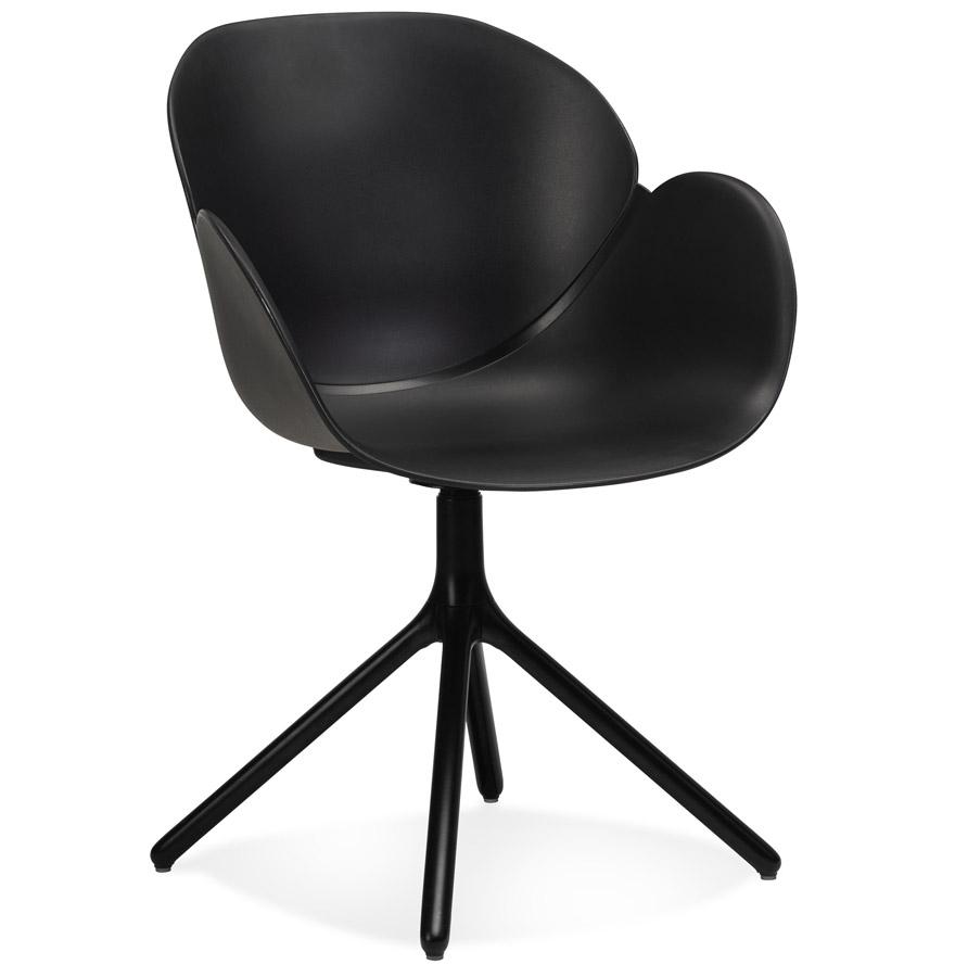 kokoon design Black plastic 'APODIS' chair with armrests