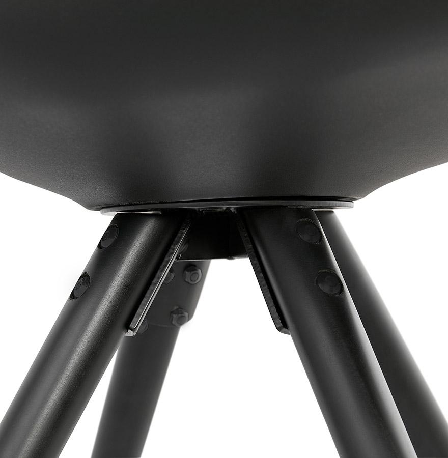 Kokoon Design Black 'RADIO' Chair With Gold Finish Designer Legs