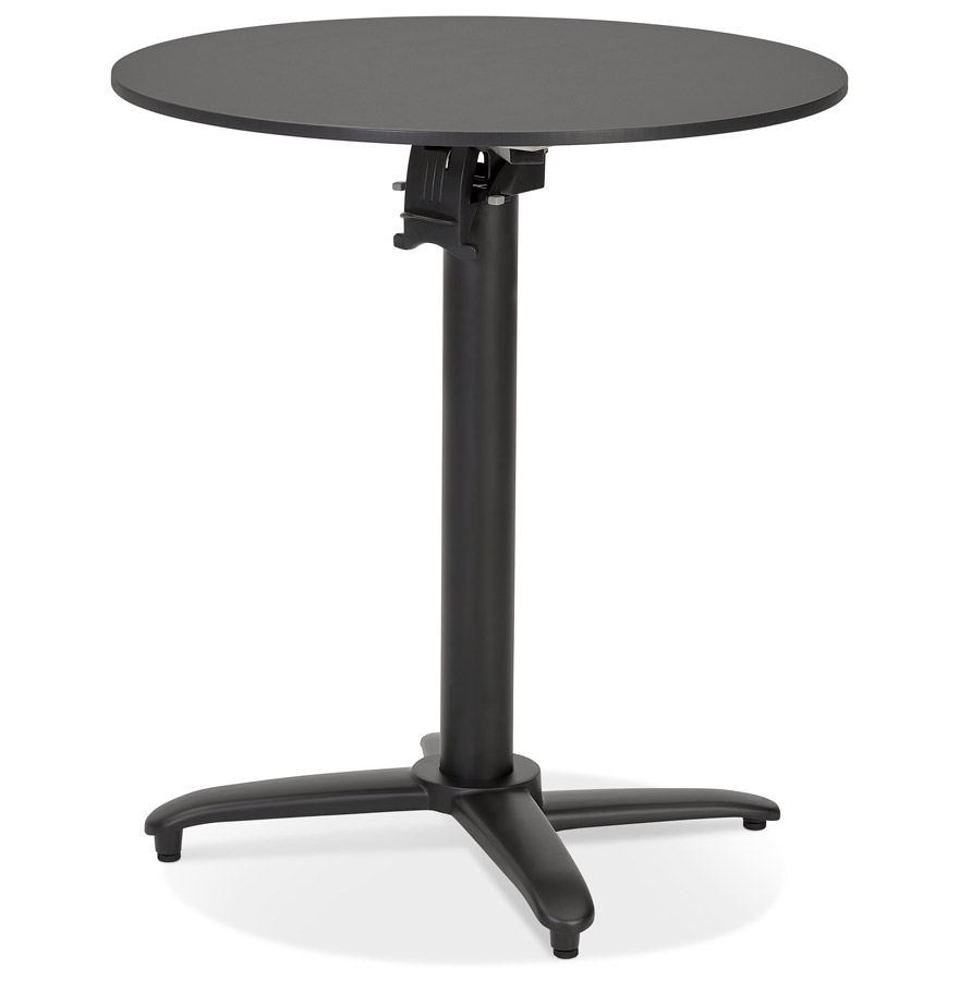Kokoon Design Black Round 'COMPAKT' Folding Terrace Table - Ø 68 Cm