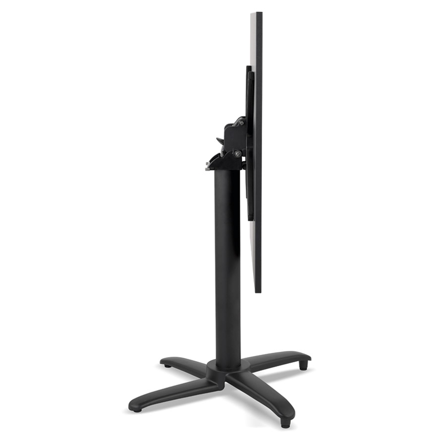 Kokoon Design Black Square 'NOCTALI' Folding Terrace Table - 68x68 Cm