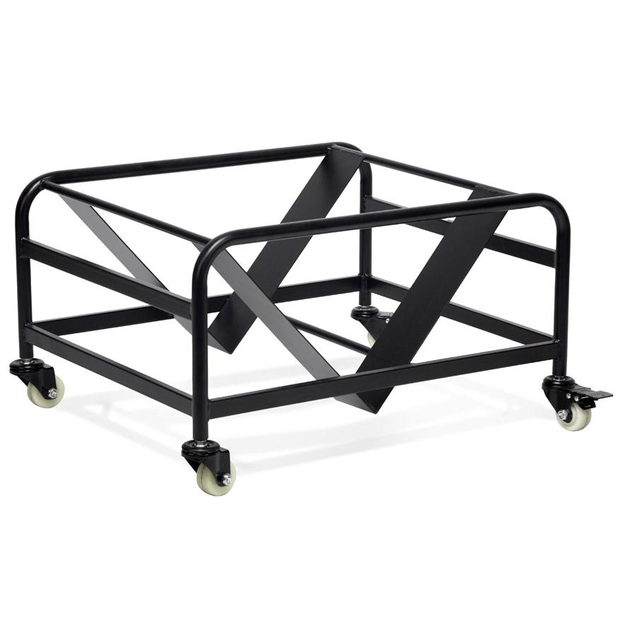 kokoon design Black 'TROLLY' trolley for transporting 'PILA' chairs