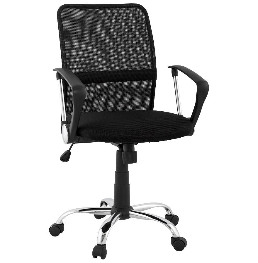 kokoon design Black 'TURIN' office armchair in durable fabric kokoon design Black 'TURIN' office armchair in durable fabric