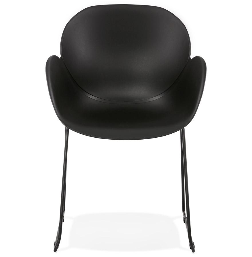 Kokoon Design Black 'ZAKARY' Chair With Armrests With Metal Base - Indoor/outdoor