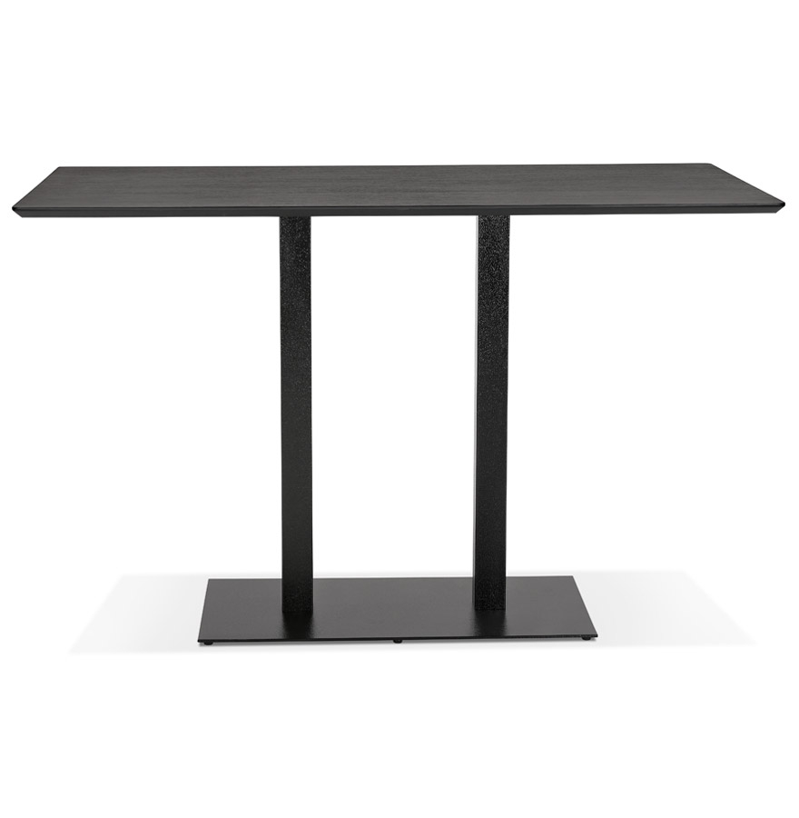 Kokoon Design Black 'ZUMBA BAR' Design High Table With Black Metal Leg - 180x90 Cm