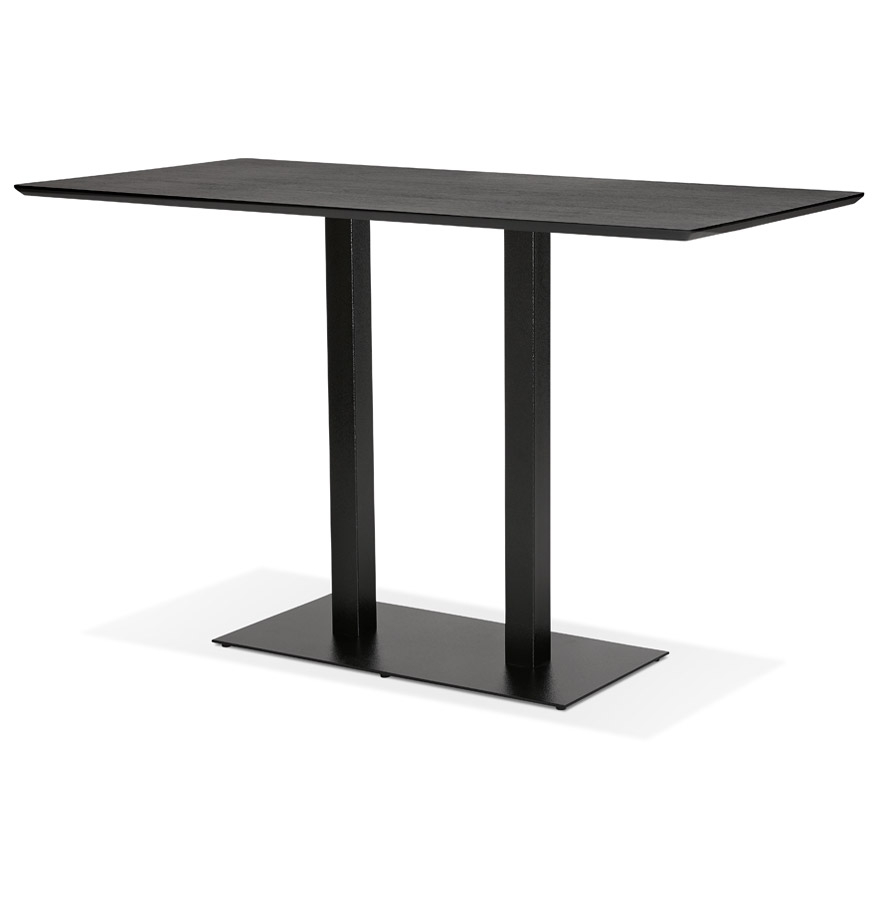 Kokoon Design Black 'ZUMBA BAR' Design High Table With Black Metal Leg - 180x90 Cm