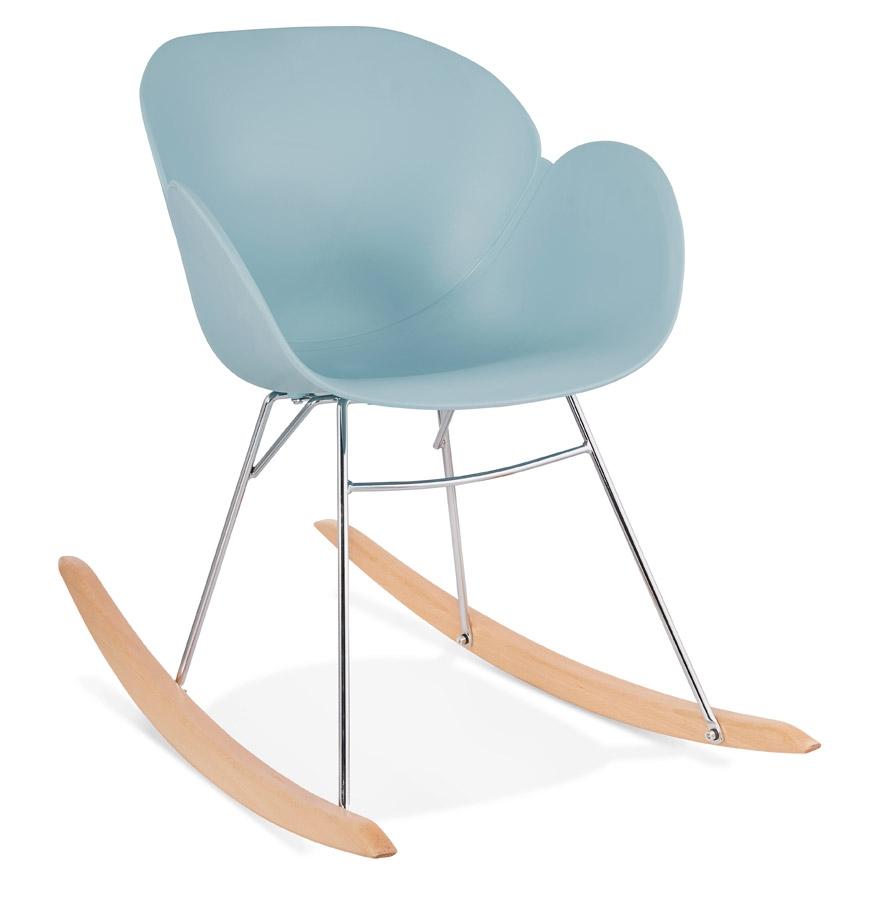 kokoon design Blue 'BASKUL' design rocking chair in plastic