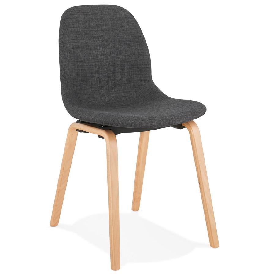 kokoon design CELTIK' dining room chair in gray Scandinavian style fabric