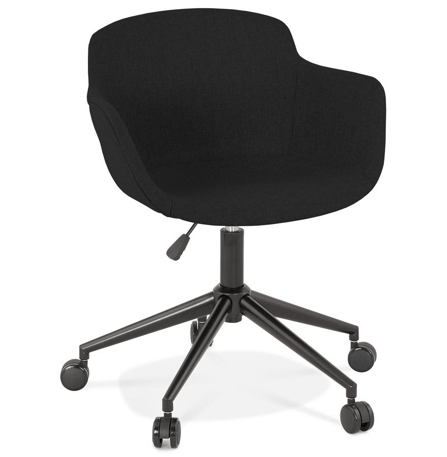 kokoon design CENTURION' office chair in black fabric on casters