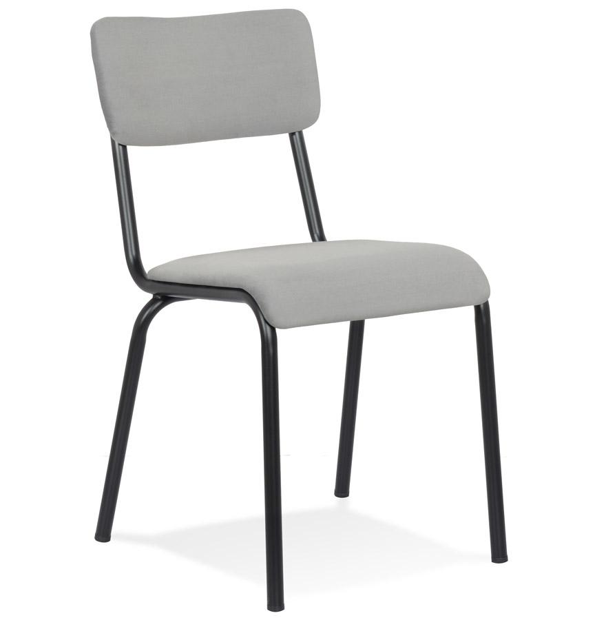 kokoon design CLUSAZ' Classic Gray Velvet Stackable Kitchen Chair