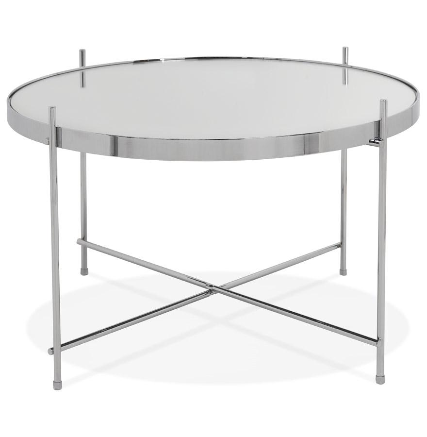 Kokoon Design Coffee Table 'KOLOS MEDIUM' Chrome Color