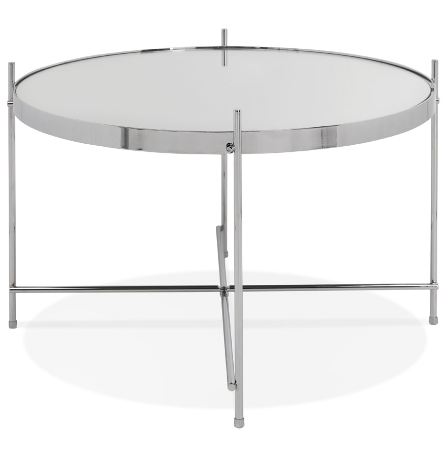 Kokoon Design Coffee Table 'KOLOS MEDIUM' Chrome Color
