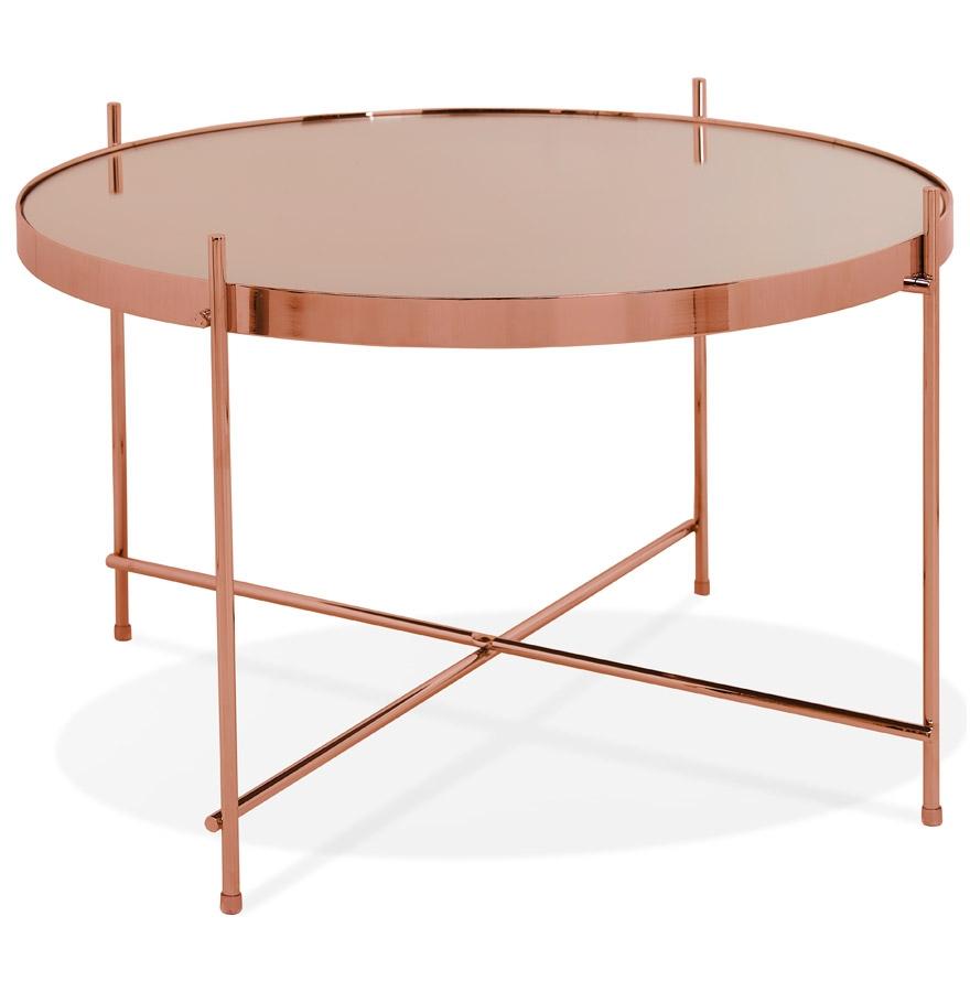 kokoon design Coffee table 'KOLOS MEDIUM' copper color