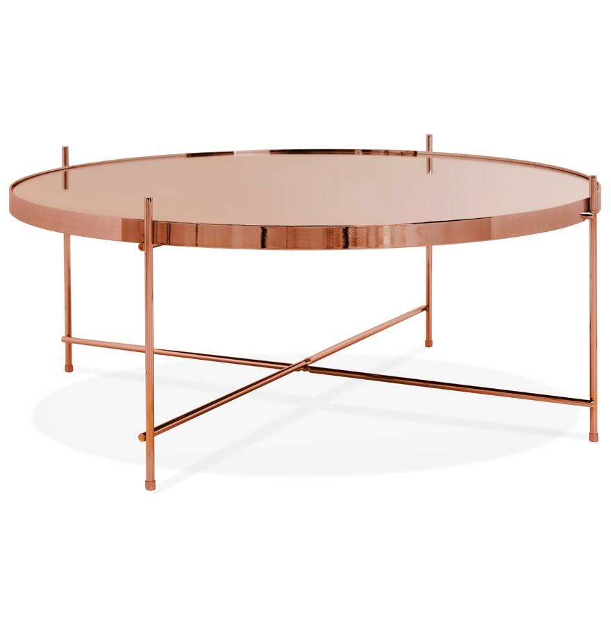 kokoon design Copper-colored 'KOLOS BIG' living room coffee table