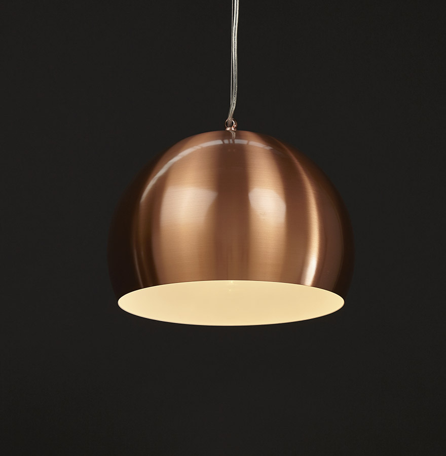 Kokoon Design Copper-colored 'POGO' Designer Ball Pendant Light