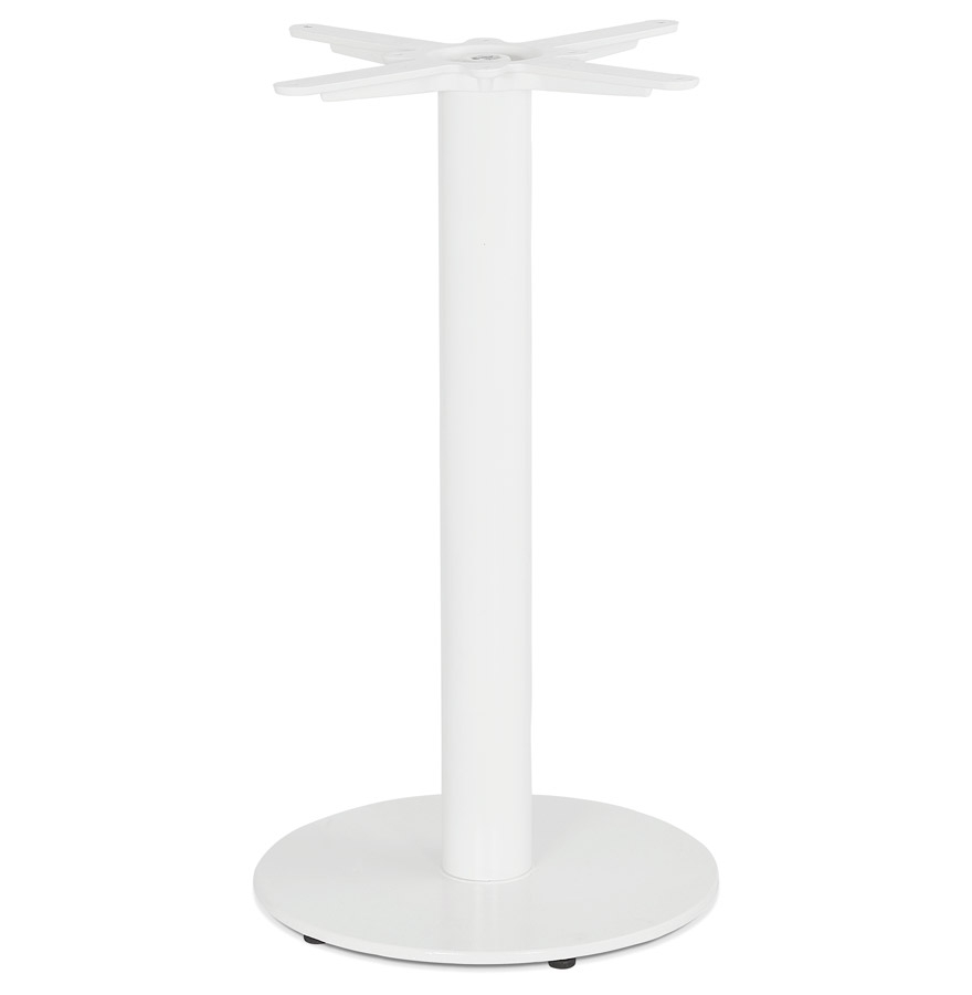 kokoon design CORTADO' 75 round table leg in white metal indoor/outdoor