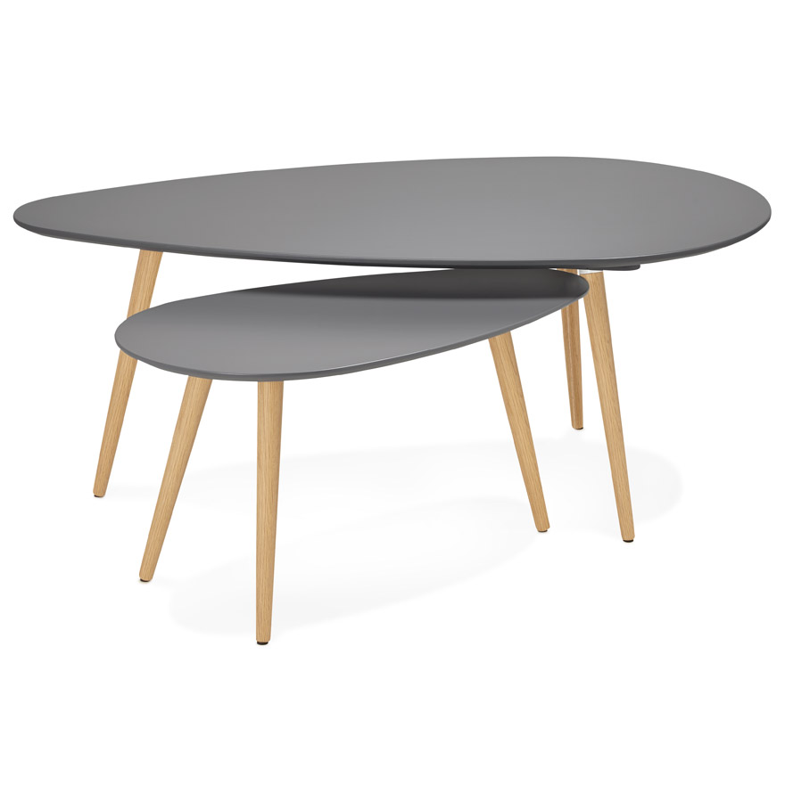Kokoon Design Dark Gray 'TETRYS' Designer Nesting Tables