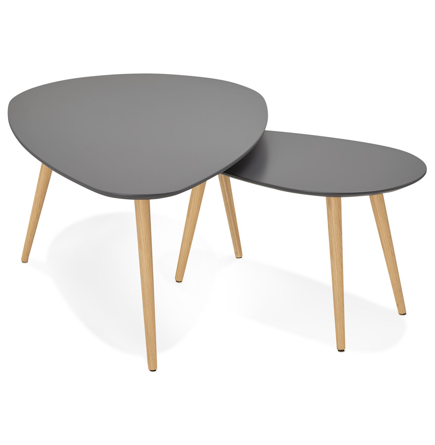 Kokoon Design Dark Gray 'TETRYS' Designer Nesting Tables