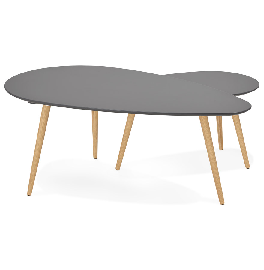 Kokoon Design Dark Gray 'TETRYS' Designer Nesting Tables