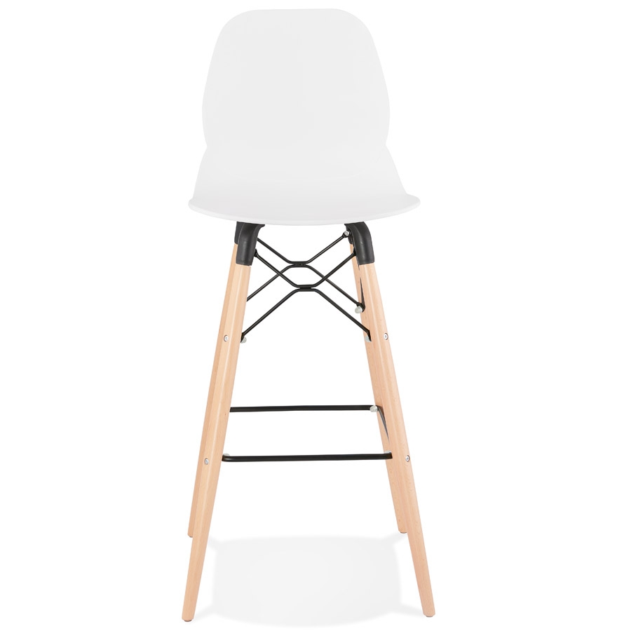 Kokoon Design Designer Bar Stool 'COSMIK' White Scandinavian Style