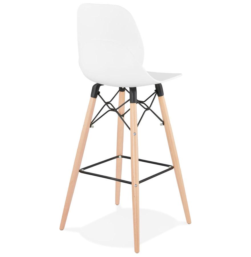 Kokoon Design Designer Bar Stool 'COSMIK' White Scandinavian Style