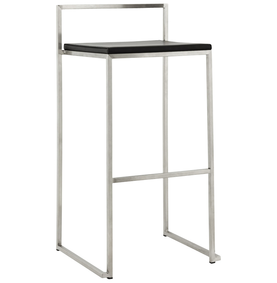 kokoon design Designer bar stool 'DISKO' black stackable industrial style