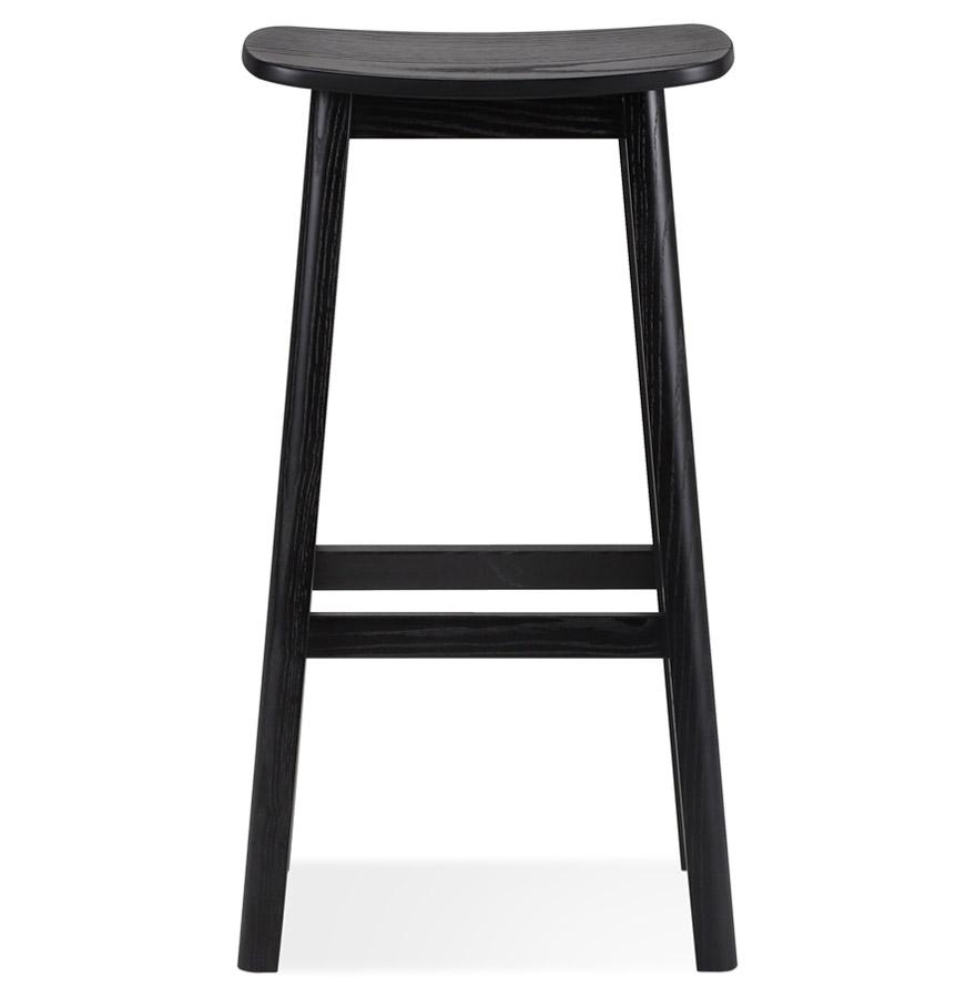 Kokoon Design Designer Bar Stool 'DUMAS' In Black Wood