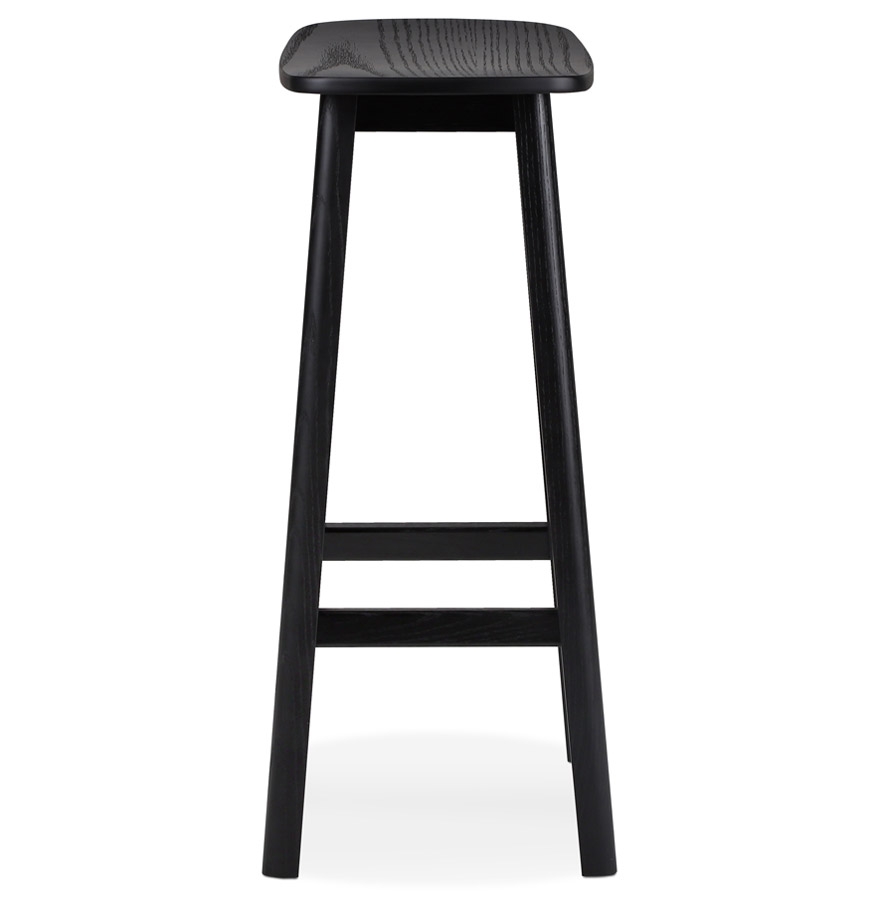 Kokoon Design Designer Bar Stool 'DUMAS' In Black Wood