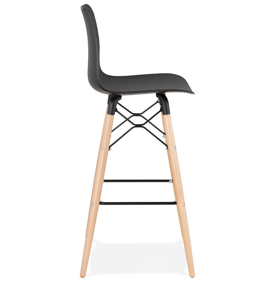Kokoon Design Designer Bar Stool 'MOZAIK' Black Scandinavian Style
