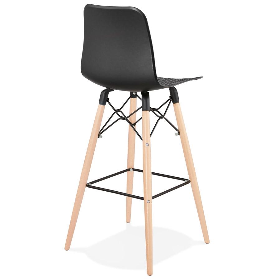 Kokoon Design Designer Bar Stool 'MOZAIK' Black Scandinavian Style
