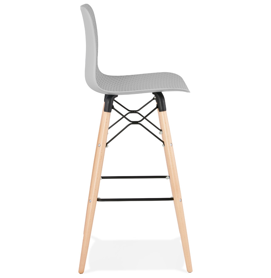 Kokoon Design Designer Bar Stool 'MOZAIK' Gray Scandinavian Style