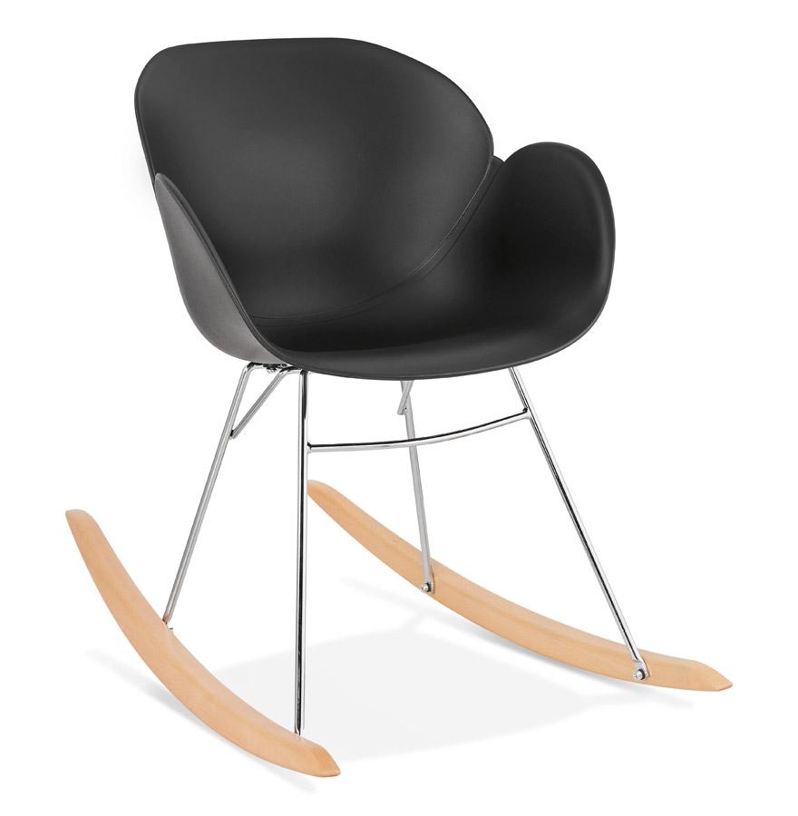 kokoon design Designer black 'BASKUL' rocking chair in plastic
