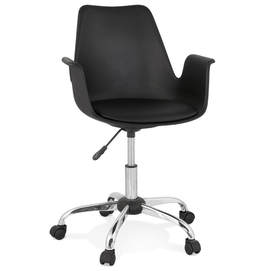 kokoon design Designer black 'TRIP' office chair with armrests