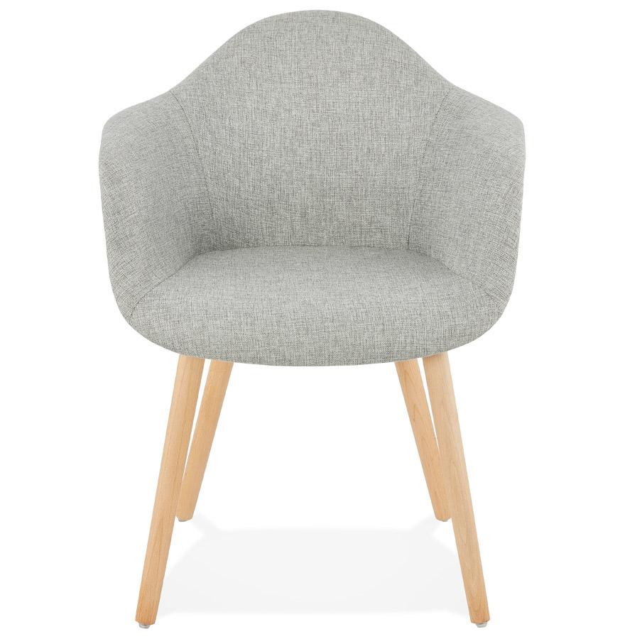 Kokoon Design Designer Chair With Armrests 'RAMBLA' In Gray Fabric