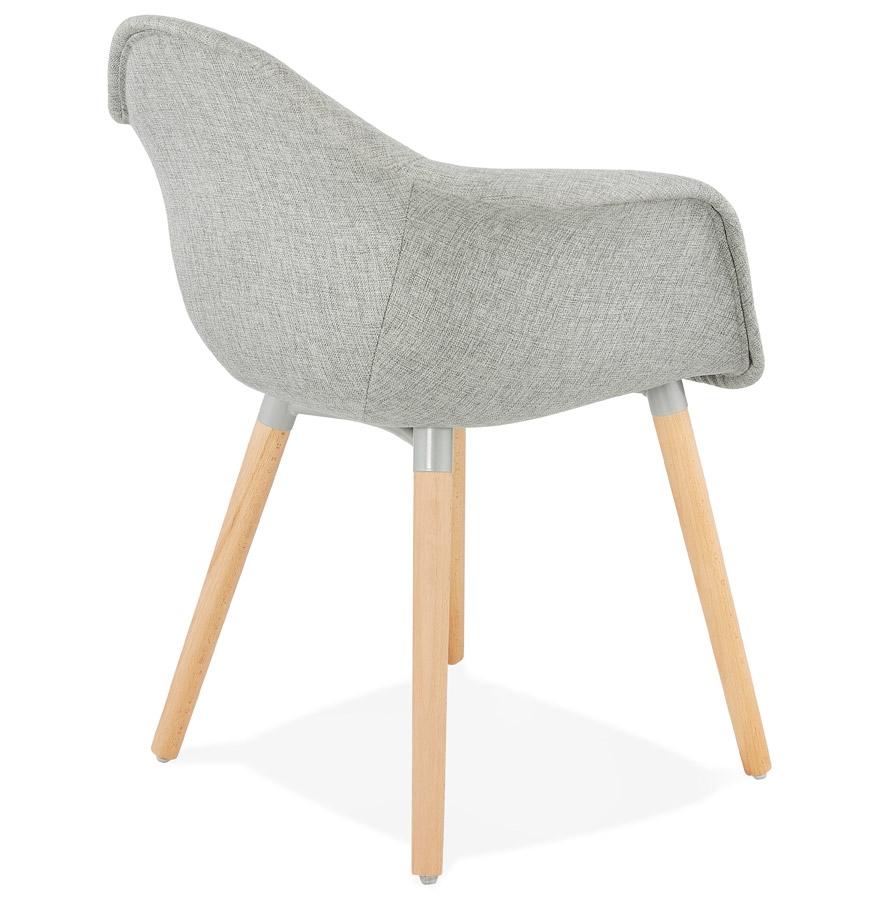 Kokoon Design Designer Chair With Armrests 'RAMBLA' In Gray Fabric