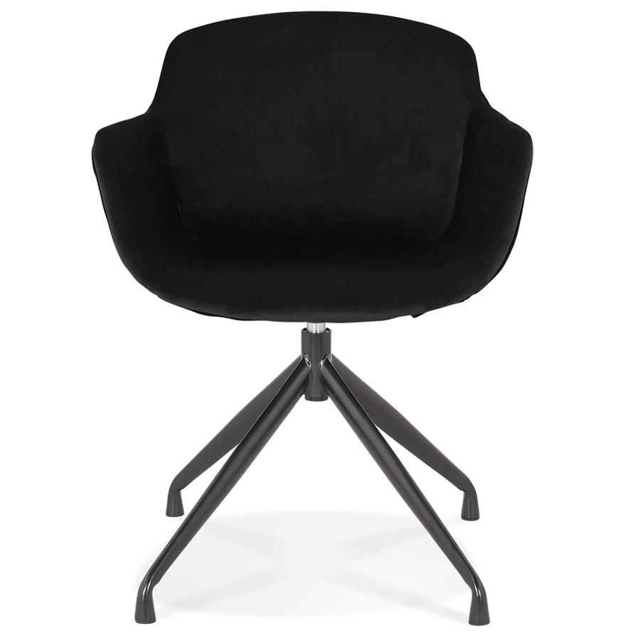 Kokoon Design Designer Chair With 'GRAPIN' Armrests In Black Velvet