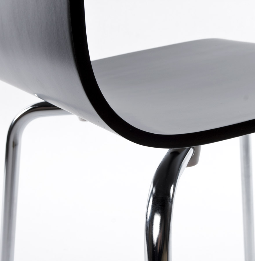 Kokoon Design Designer Dining Room Chair 'ESPERA' In Black Wood