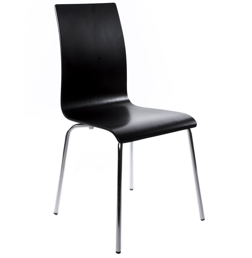 kokoon design Designer dining room chair 'ESPERA' in black wood