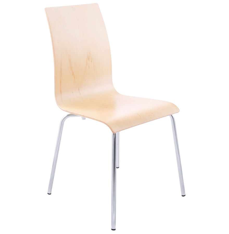 kokoon design Designer dining room chair 'ESPERA' in natural finish wood