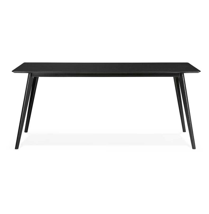 Kokoon Design Designer Dining Table / Desk 'BARISTA' In Black Wood - 180x90 Cm
