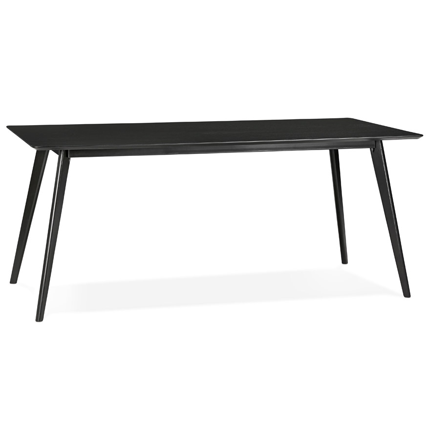 kokoon design Designer dining table / desk 'BARISTA' in black wood - 180x90 cm