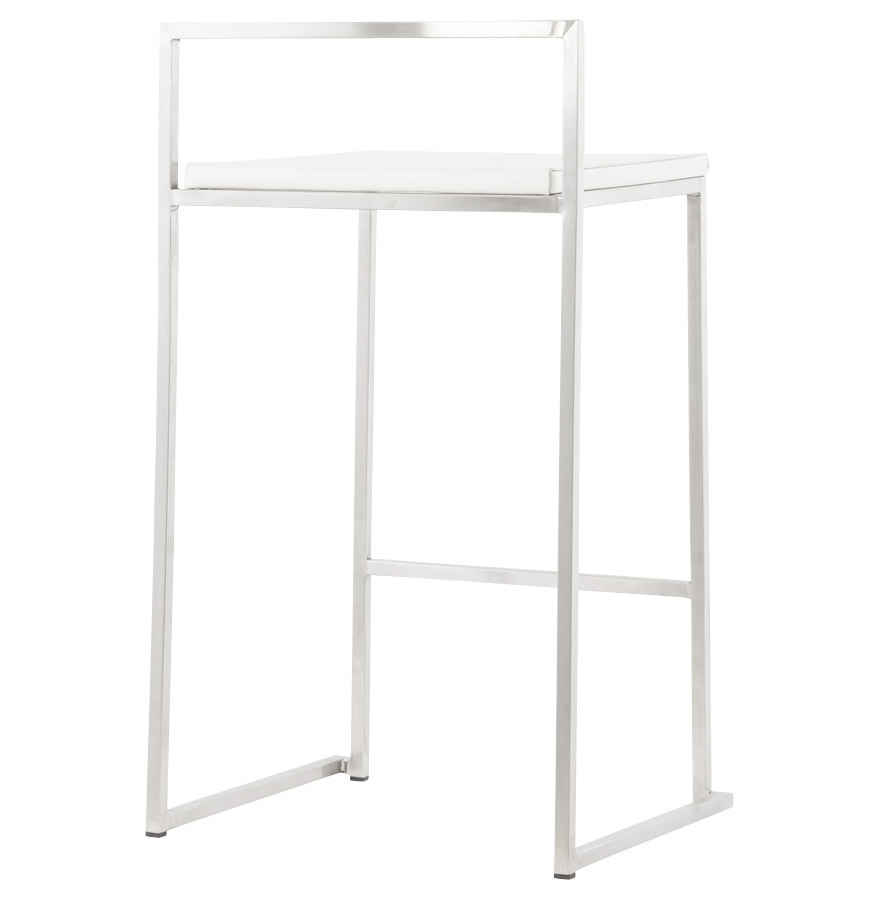 Kokoon Design Designer Mid-height Snack Stool 'DISKO MINI' Stackable White