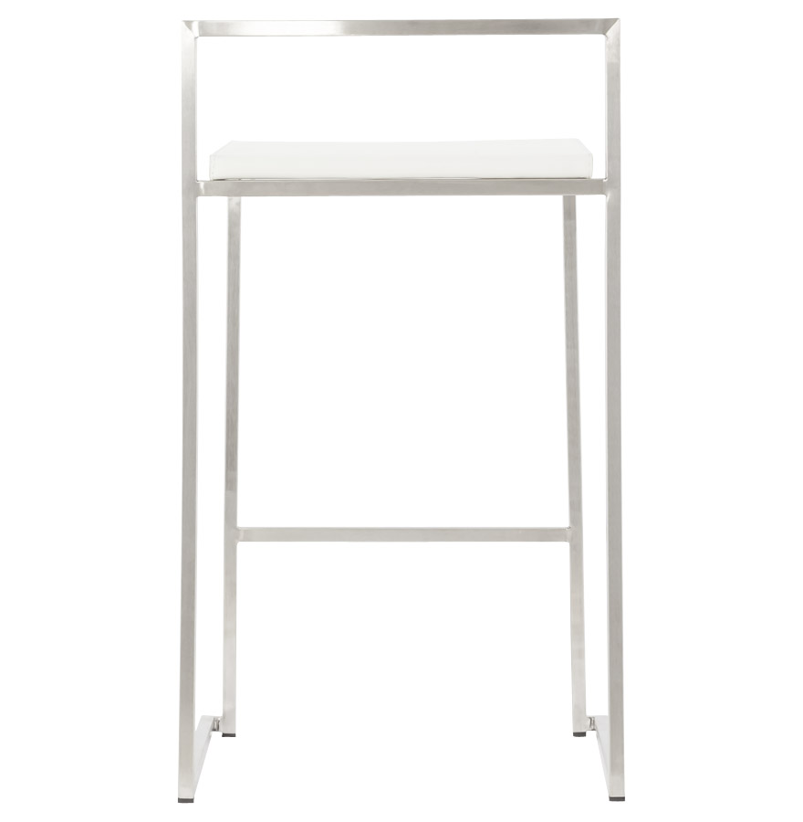 Kokoon Design Designer Mid-height Snack Stool 'DISKO MINI' Stackable White